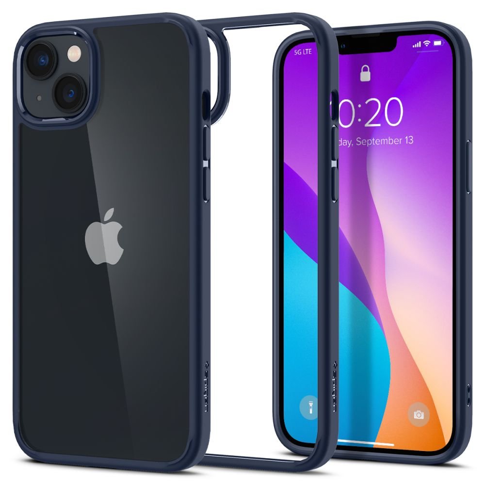 Spigen iPhone 14 Plus / iPhone 15 Plus Ultra Hybrid Σκληρή Θήκη με Πλαίσιο Σιλικόνης - Navy Blue