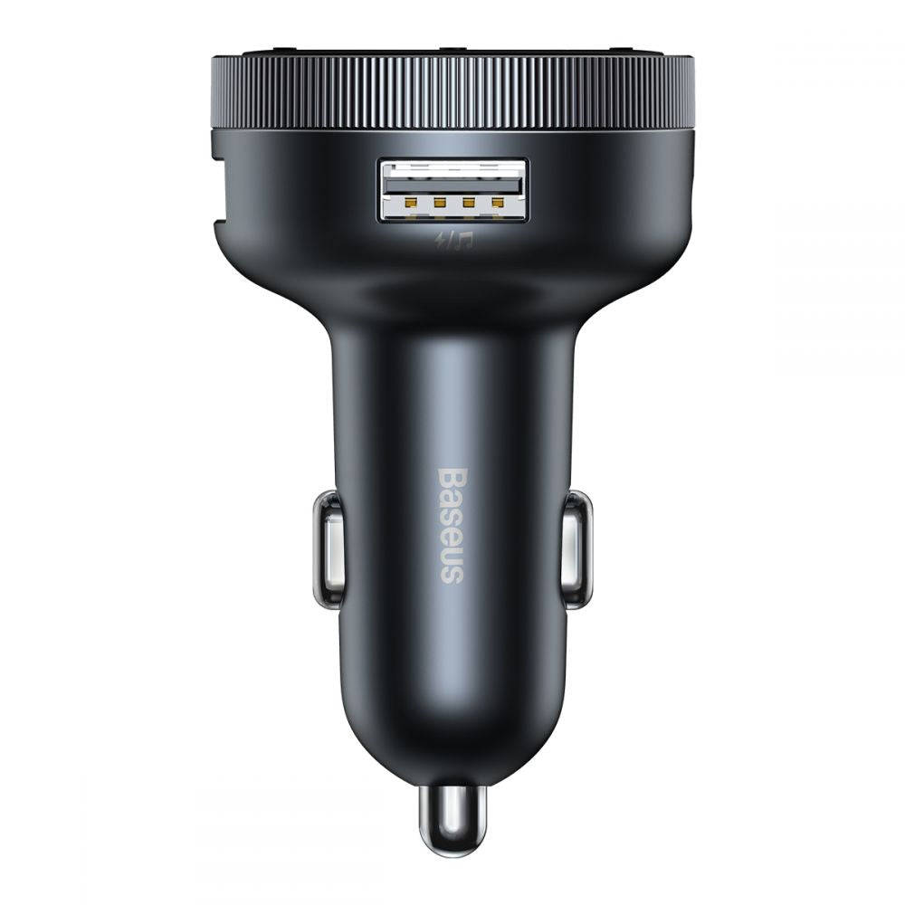 Baseus CCLH-01 Car Charger and FM Transmitter 2xUSB QC3.0 για Αναπαραγωγή Μουσικής / Φόρτιση Κινητών στο Αυτοκίνητο - Black