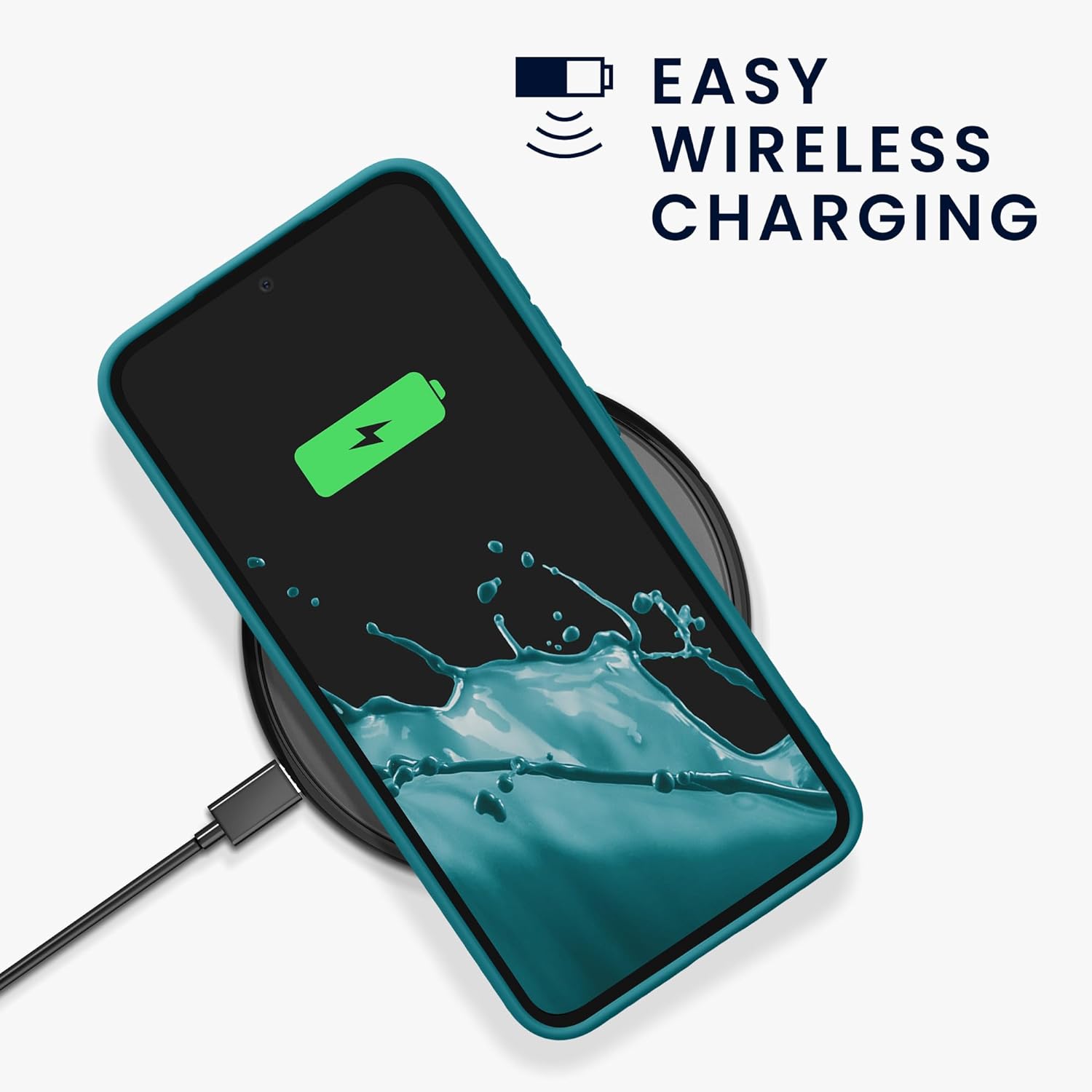 KW Samsung Galaxy S23 FE Θήκη Σιλικόνης TPU - Matte Petrol - KWM000021LO002C