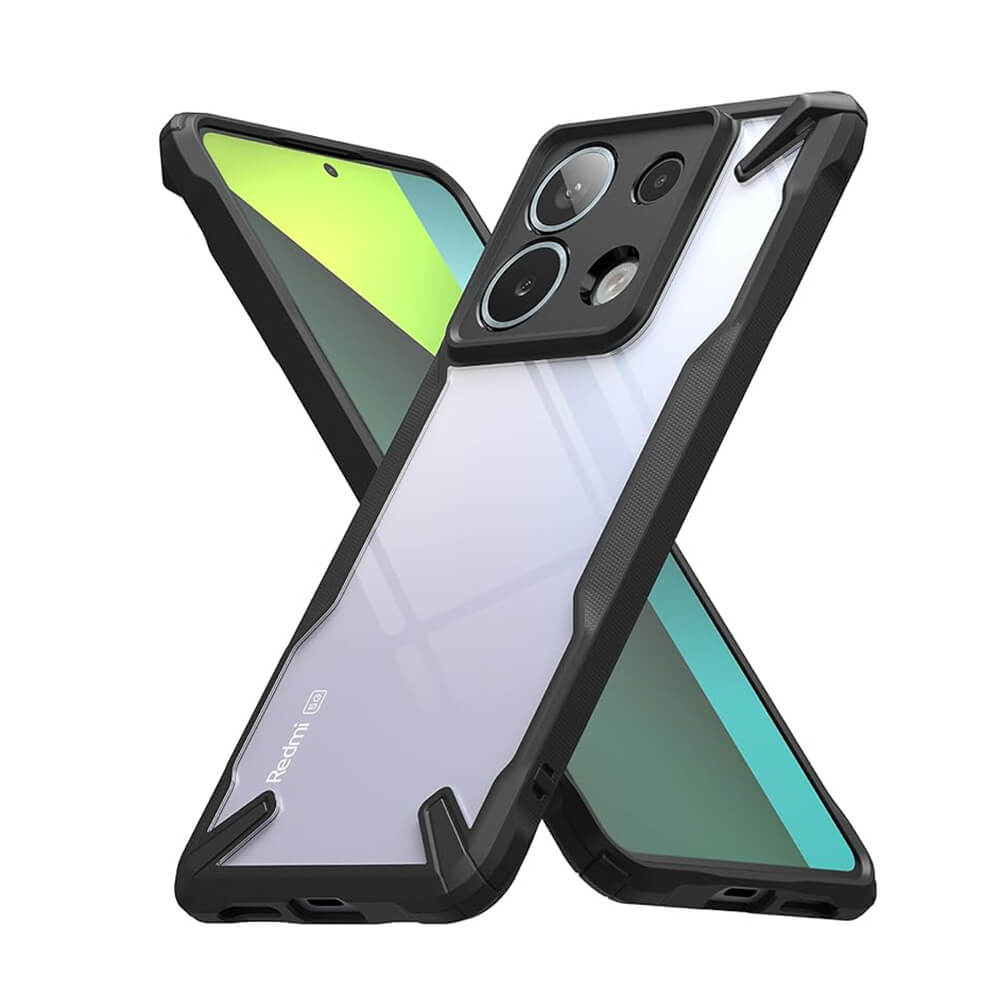 Ringke Xiaomi Redmi Note 13 Pro 5G / Poco X6 - Fusion X - Σκληρή Θήκη με Πλαίσιο Σιλικόνης - Black