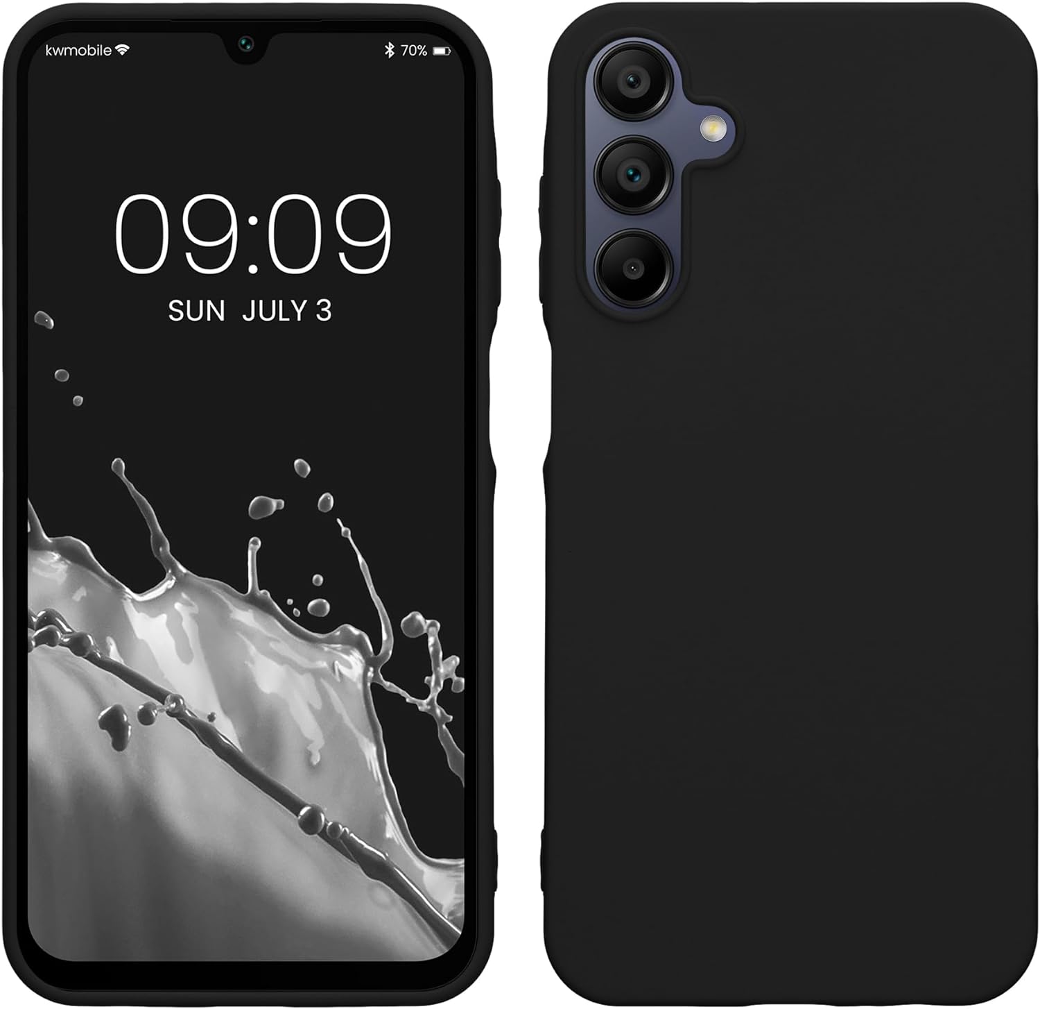 KW Samsung Galaxy A15 4G / A15 5G Θήκη Σιλικόνης TPU - Black - KWM000021MH001C