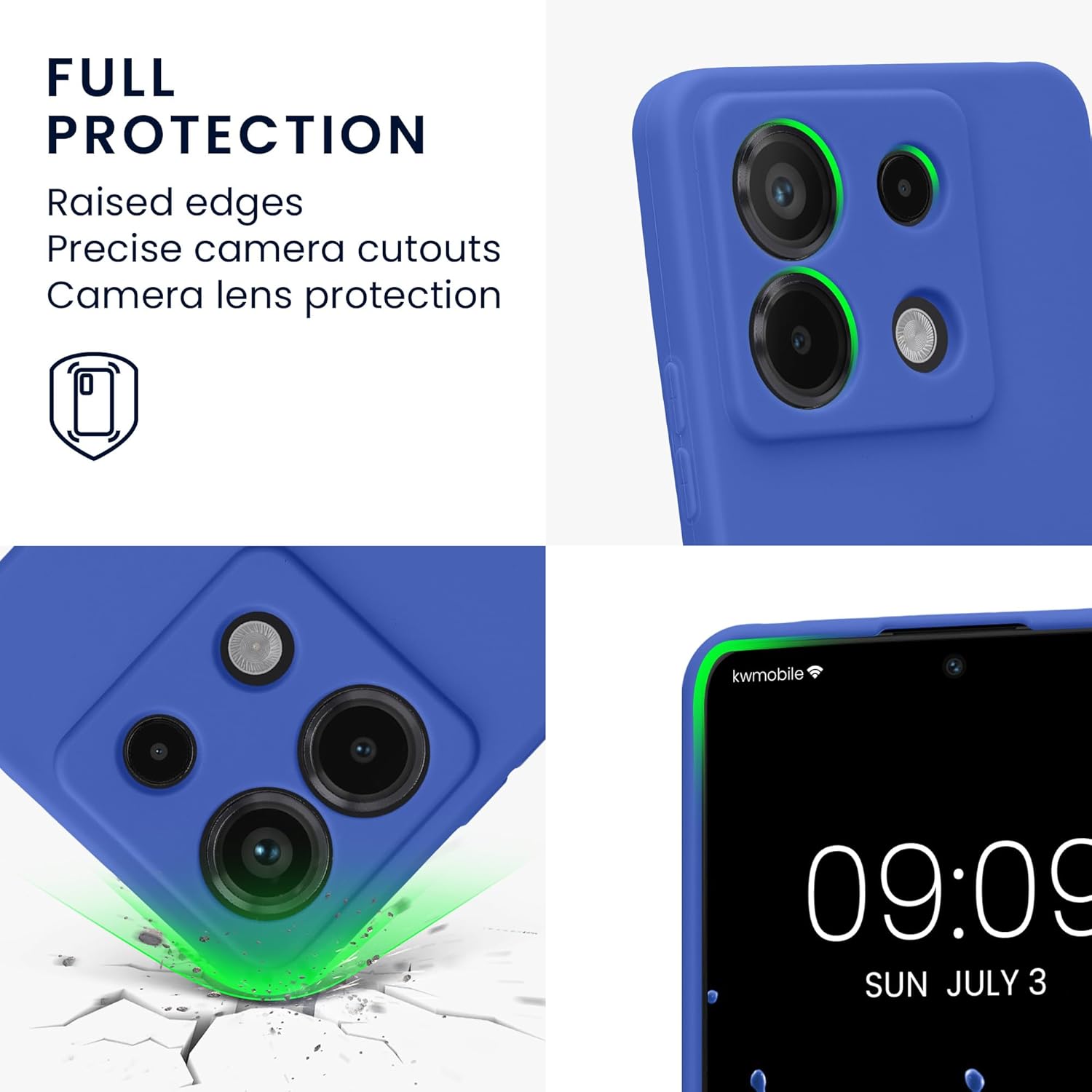 KW Xiaomi Redmi Note 13 Pro 5G / Poco X6 5G Θήκη Σιλικόνης TPU - Baltic Blue