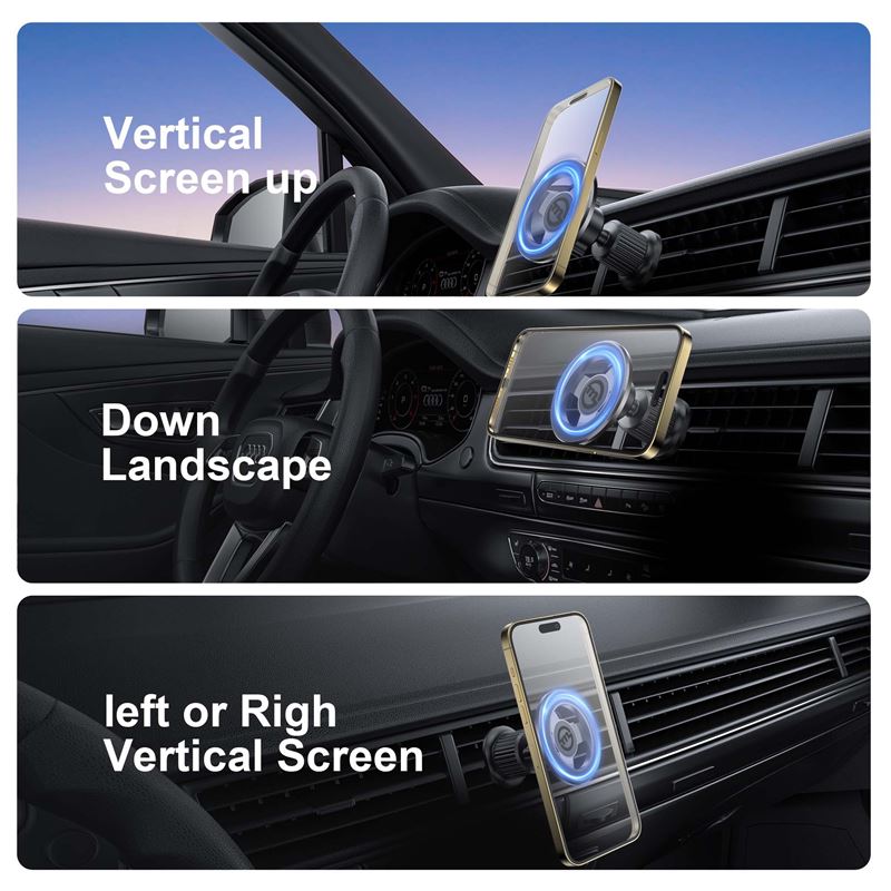 Mobile Origin MO2 Βάση Αυτοκινήτου Αεραγωγού με MagSafe - Black