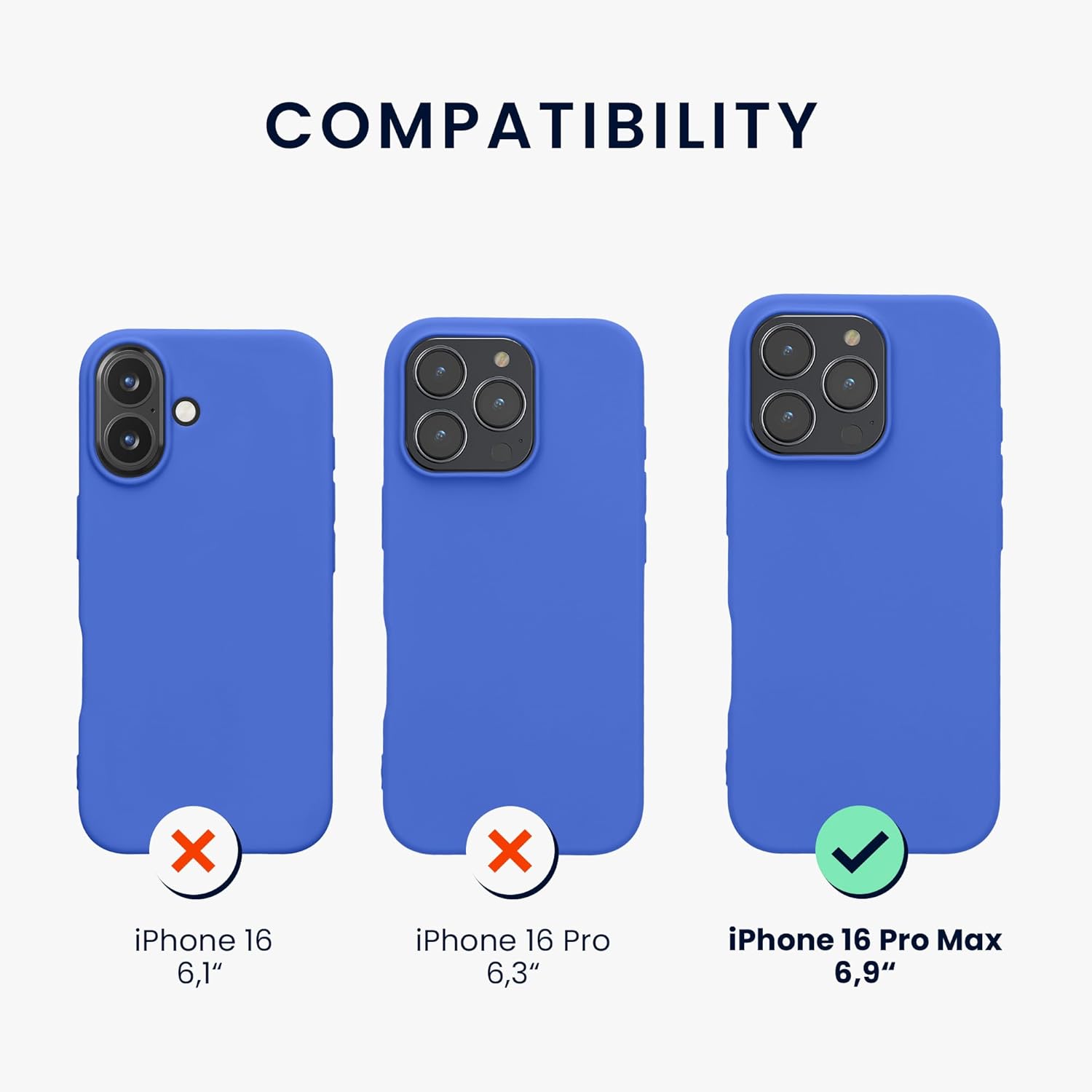 KW iPhone 16 Pro Max Λεπτή Θήκη Σιλικόνης TPU - Baltic Blue