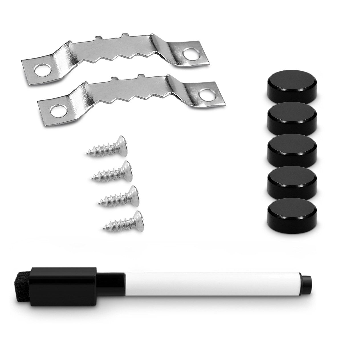 Navaris Magnetic Notice Memo Board 60 x 40 cm - Μαγνητικός Πίνακας με Scratch off Χάρτη - Design World Map - White - 46332.01