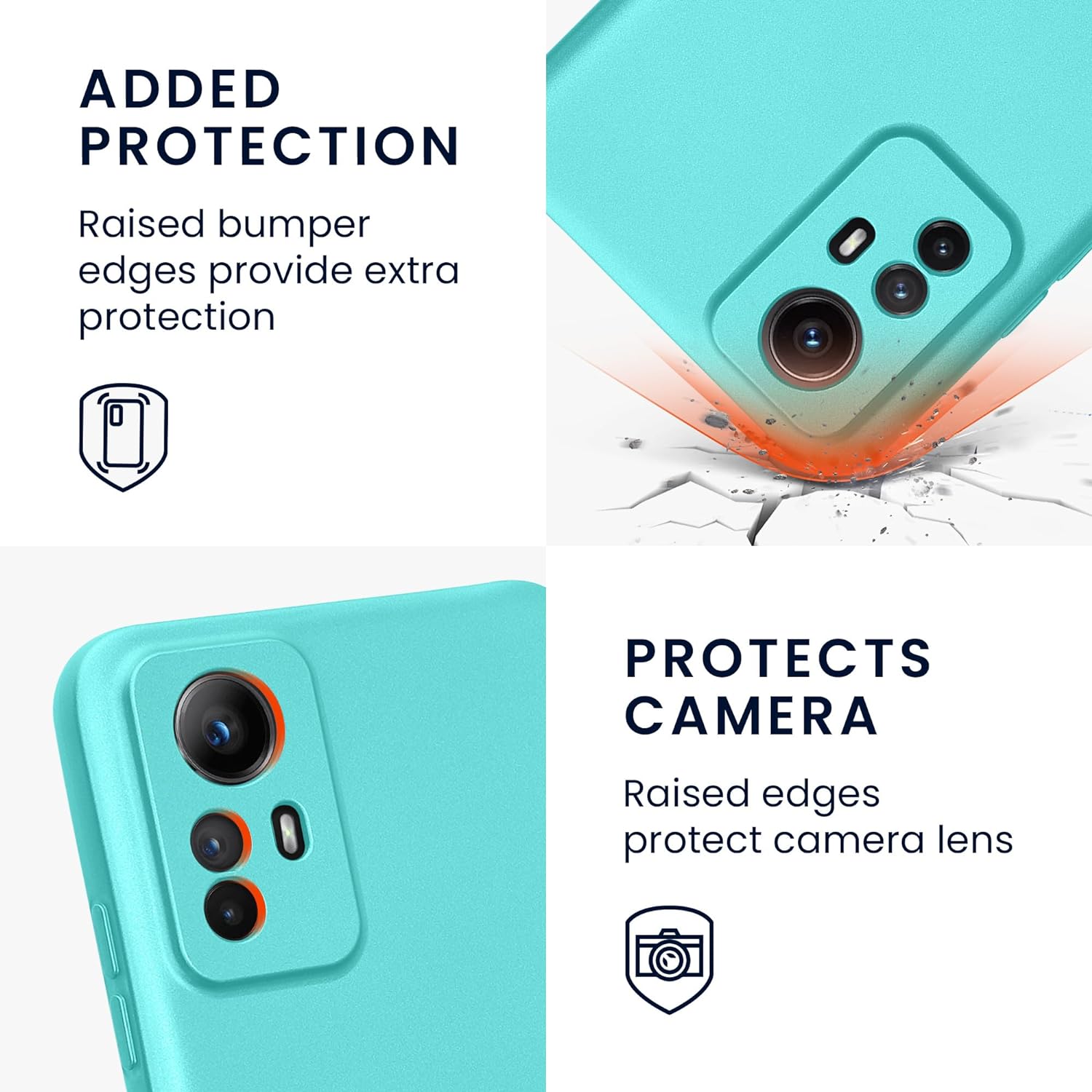 KW Xiaomi Redmi Note 12S Θήκη Σιλικόνης TPU - Metallic Mint Green