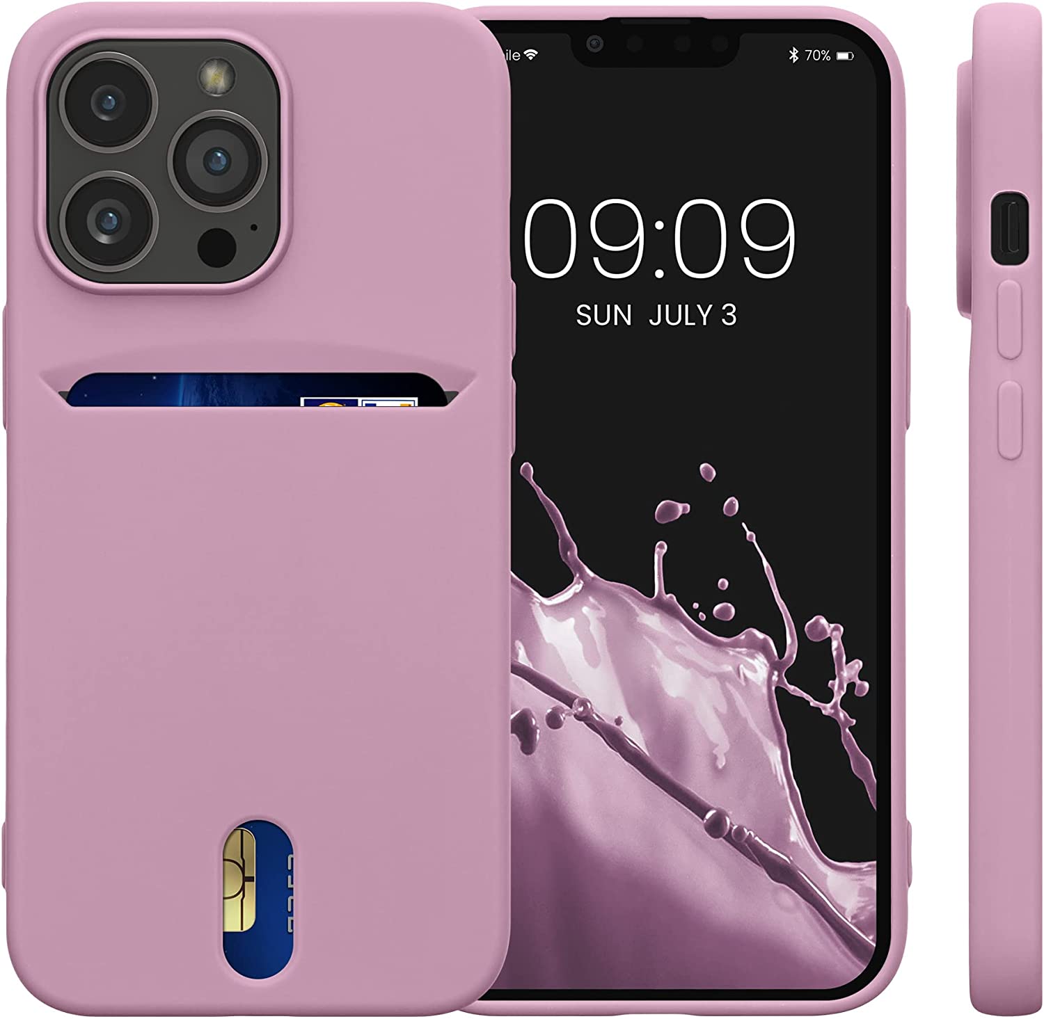 KW iPhone 13 Pro Θήκη Σιλικόνης TPU - Dusky Pink - 57749.10