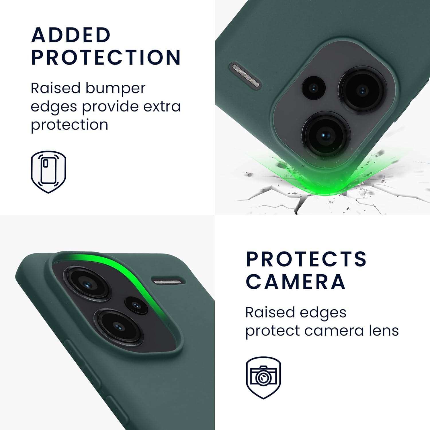 KW Xiaomi Redmi Note 13 Pro+ 5G Λεπτή Θήκη Σιλικόνης TPU - Teal