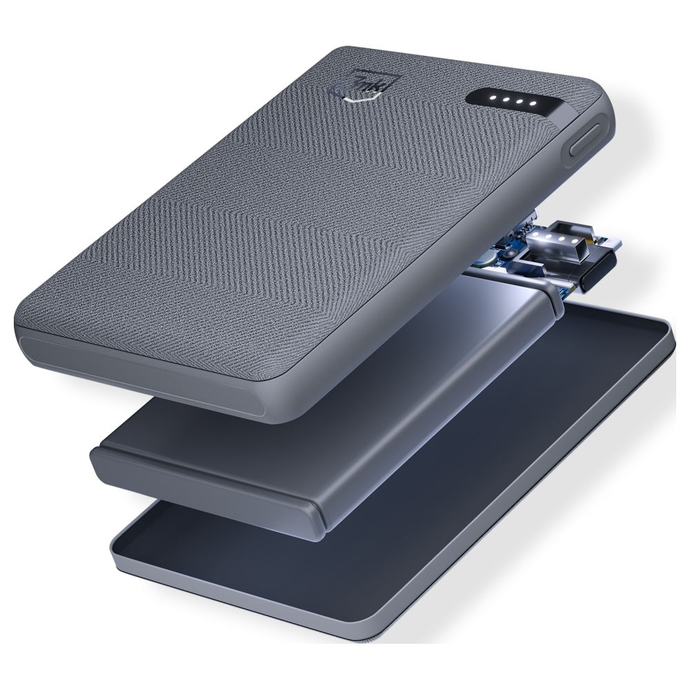 3MK Pocket PowerBank 5000mAh με 1 Θύρα Type-C - Grey