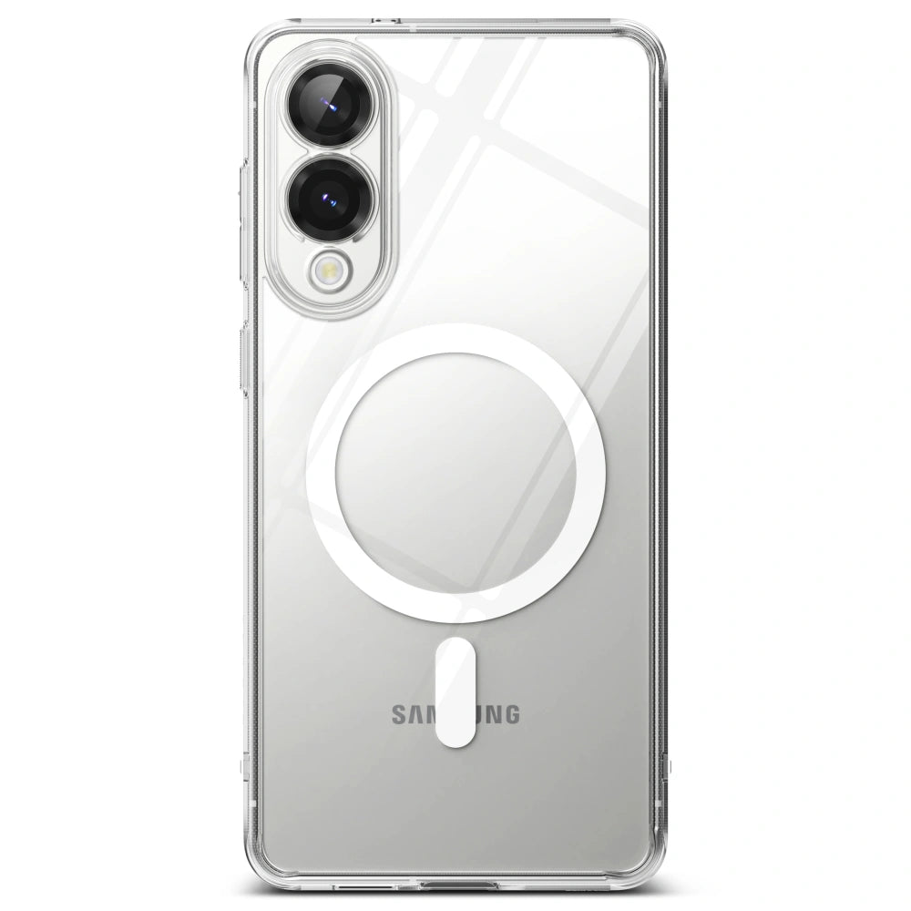 Ringke Samsung Galaxy S25 Edge - Fusion Magnetic - Σκληρή Θήκη με Πλαίσιο Σιλικόνης και MagSafe - Διάφανη