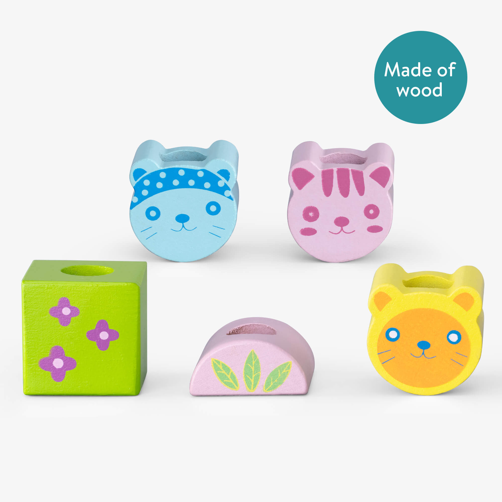 Navaris Ξύλινο Τρενάκι - Multicolor - 56165.01