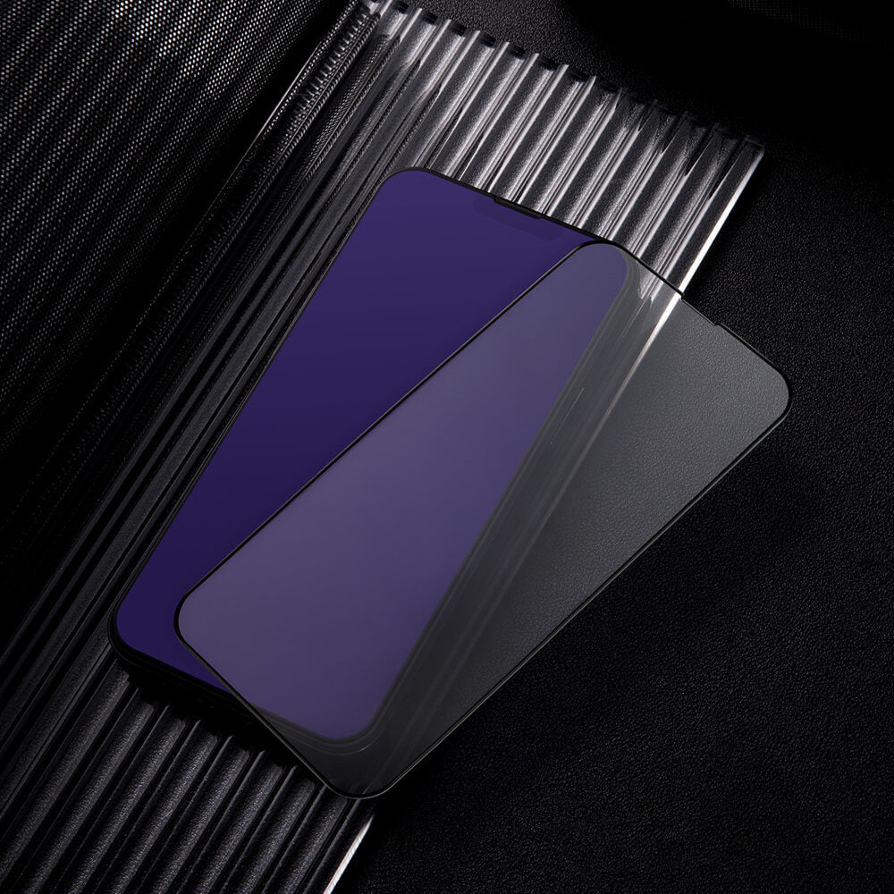 Baseus iPhone 13 Pro Max 0.3mm Anti-Blue Light Case Friendly Full Screen Αντιχαρακτικό Γυαλί Οθόνης - 2 Τεμάχια - Black - SGQP010501