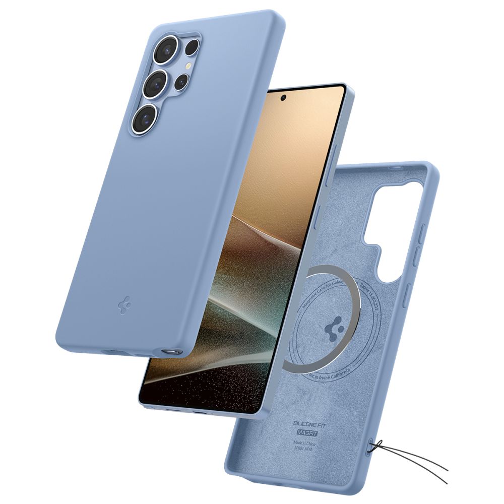 Spigen Samsung Galaxy S25 Ultra - Silicone Fit Mag Θήκη Σιλικόνης με MagSafe - Sapphire Blue