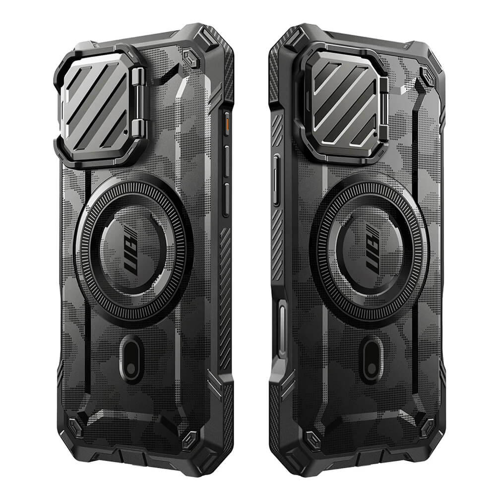 Supcase iPhone 16 Pro Max - Unicorn Beetle XT MagSafe - Σκληρή Θήκη με Προστασία Κάμερας / Stand - Camo Gray