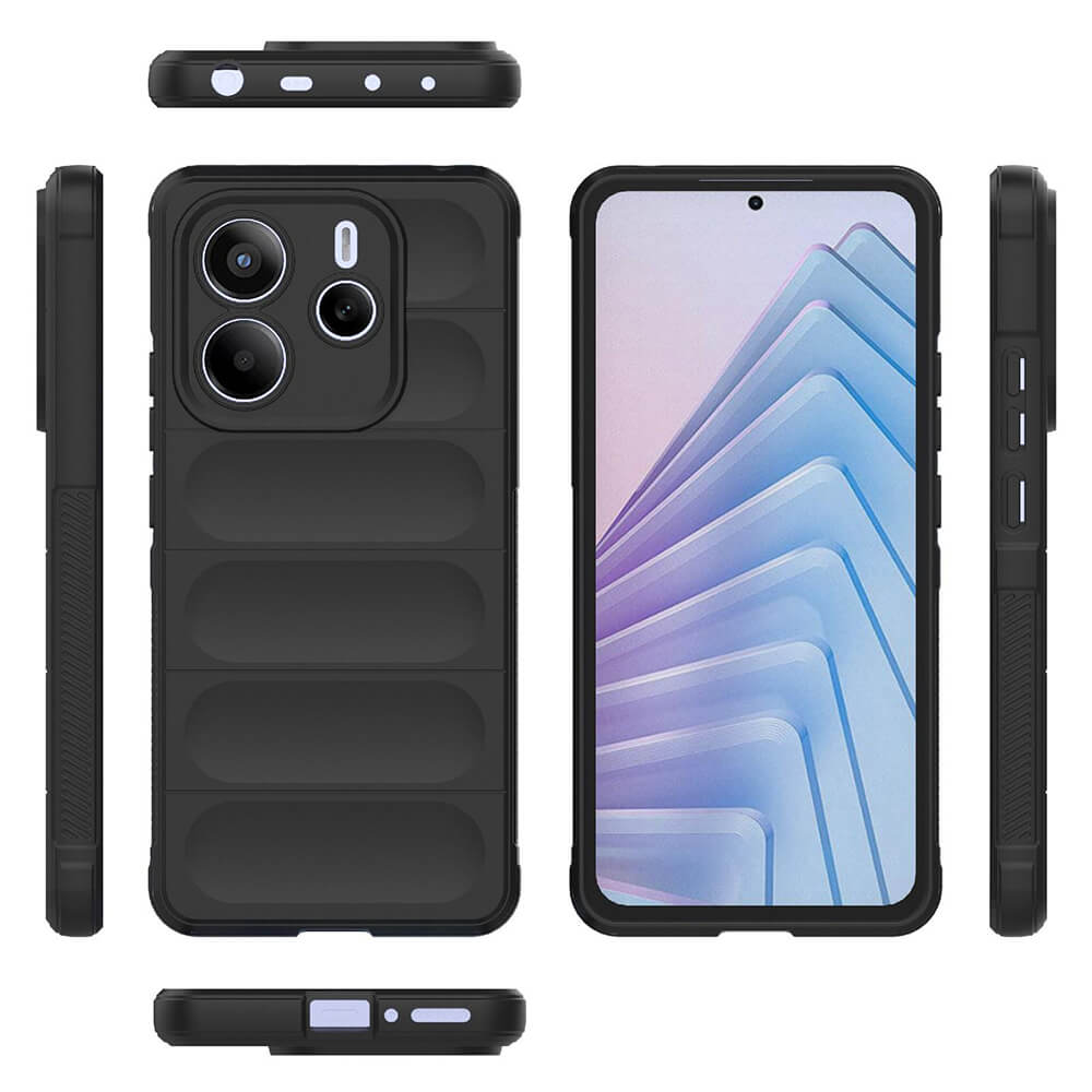 Techsuit Xiaomi Redmi Note 14 5G Magic Shield Θήκη Σιλικόνης TPU - Black