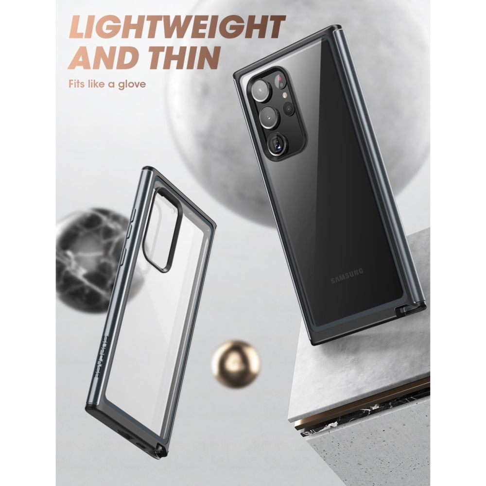 Supcase Samsung Galaxy S23 Ultra Edge XT Σκληρή Θήκη με Προστασία Οθόνης - Black