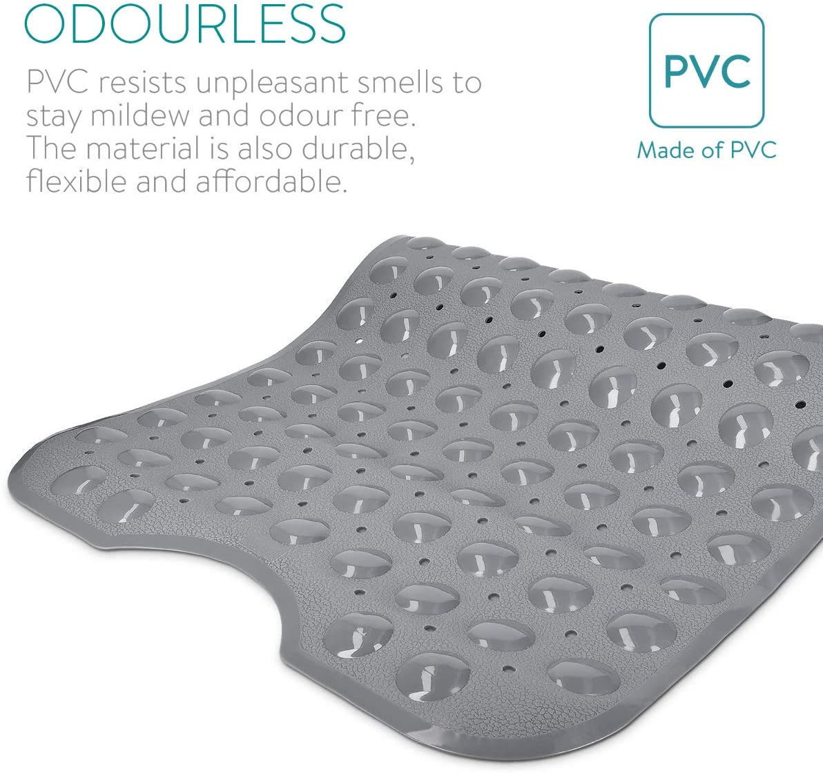 Navaris Αντιολισθητικό Χαλάκι Μπάνιου - Gray - 48966.22