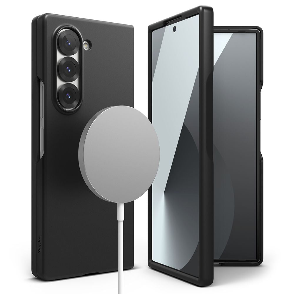 Ringke Samsung Galaxy Z Fold6 Slim Magnetic Λεπτή Θήκη από Σκληρό Πλαστικό με MagSafe - Black
