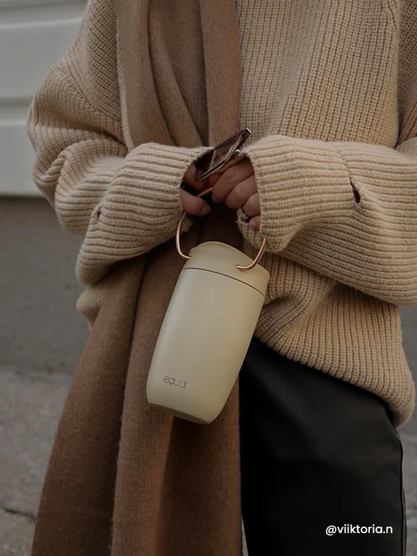 Equa Cup - Κούπα Θερμός από Ανοξείδωτο Ατσάλι - 300ml - Butter