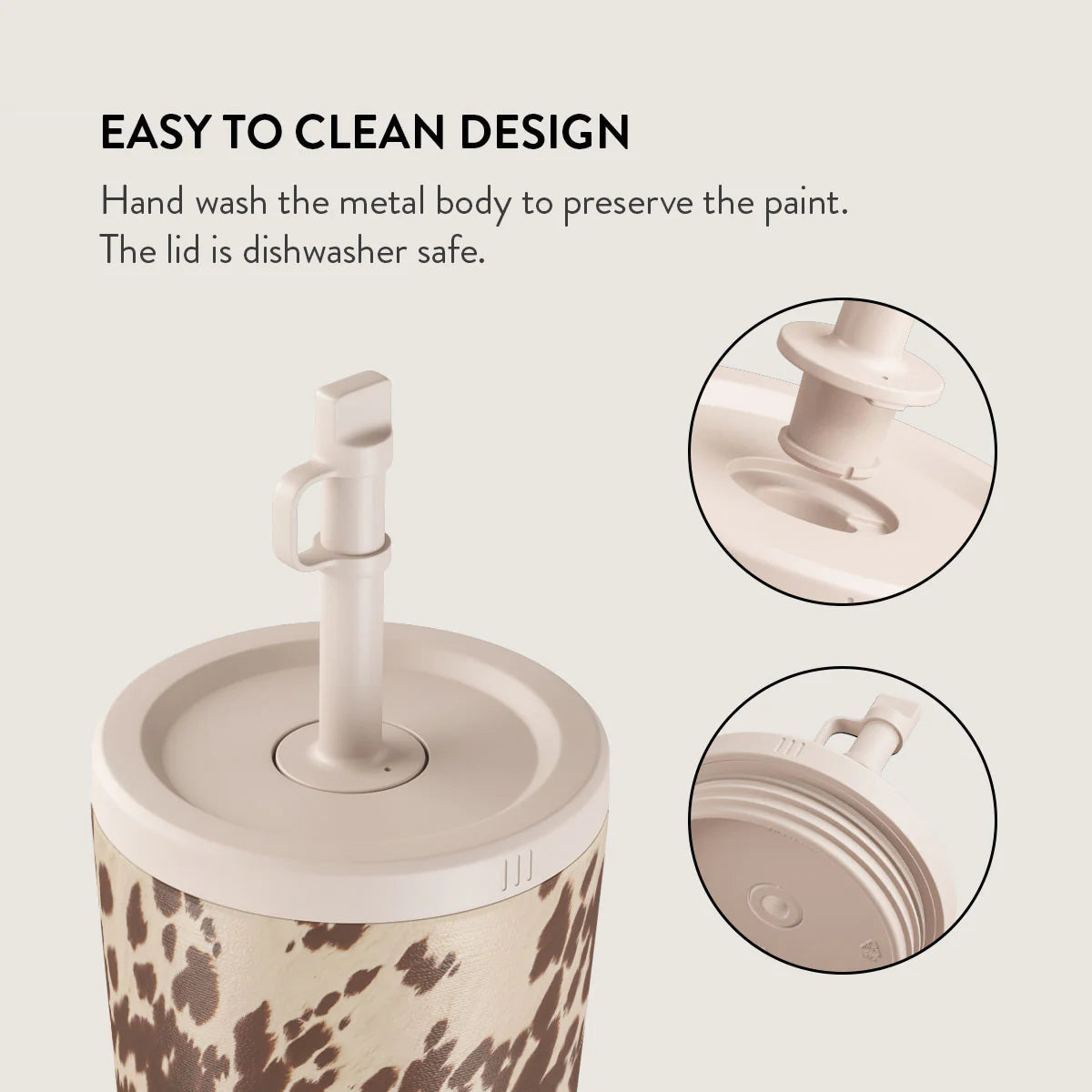 Burga Κούπα θερμός από Ανοξείδωτο Ατσάλι με καλαμάκι - 500ml - Rodeo