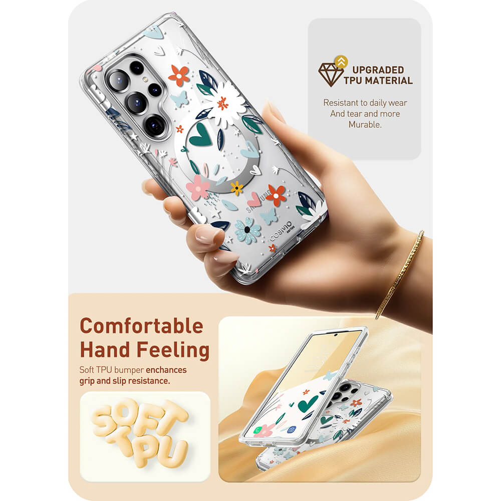 i-Blason Samsung Galaxy S25 Ultra Cosmo Mag Σκληρή Θήκη με Προστασία Οθόνης και Magsafe - Paint