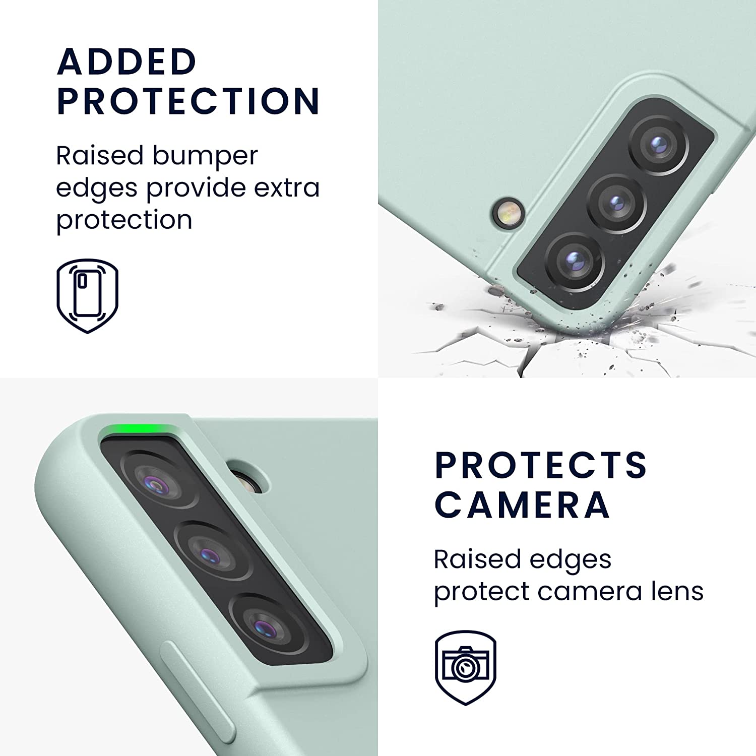 KW Samsung Galaxy S22 Plus Θήκη Σιλικόνης Rubberized TPU - Frosty Mint - 56761.200