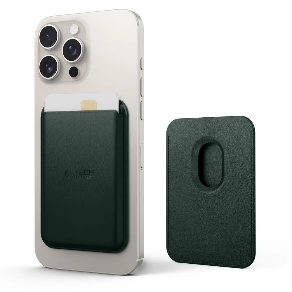 Tech-Protect MagWallet MagSafe Universal Magnetic Card Holder Μαγνητική Θήκη Καρτών - Khaki