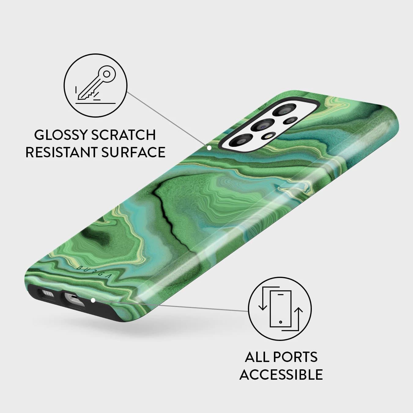 Burga Samsung Galaxy A53 5G Fashion Tough Σκληρή Θήκη - Rock On