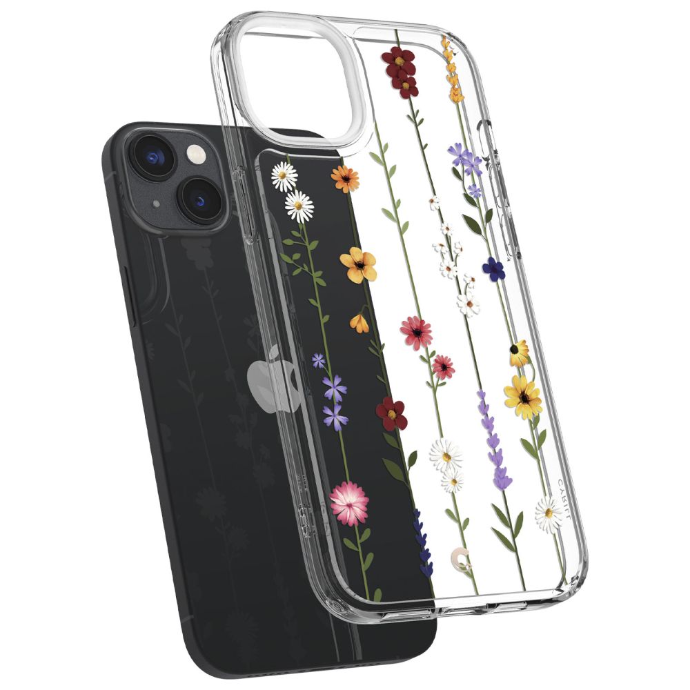 Spigen Cyrill iPhone 14 Plus / iPhone 15 Plus Cecile Σκληρή Θήκη με Πλαίσιο Σιλικόνης - Flower Garden