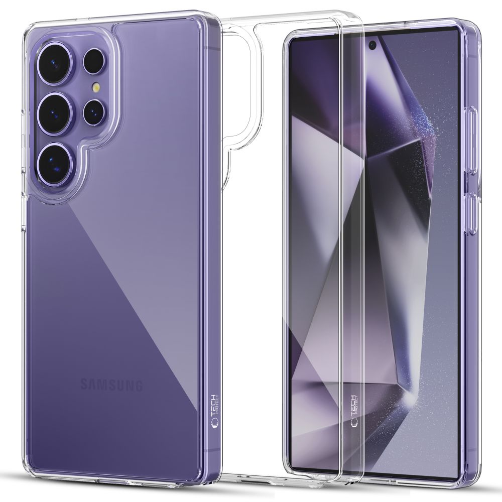 Tech-Protect Samsung Galaxy S25 Ultra Flexair Hybrid Σκληρή Θήκη με Πλαίσιο Σιλικόνης - Διάφανη