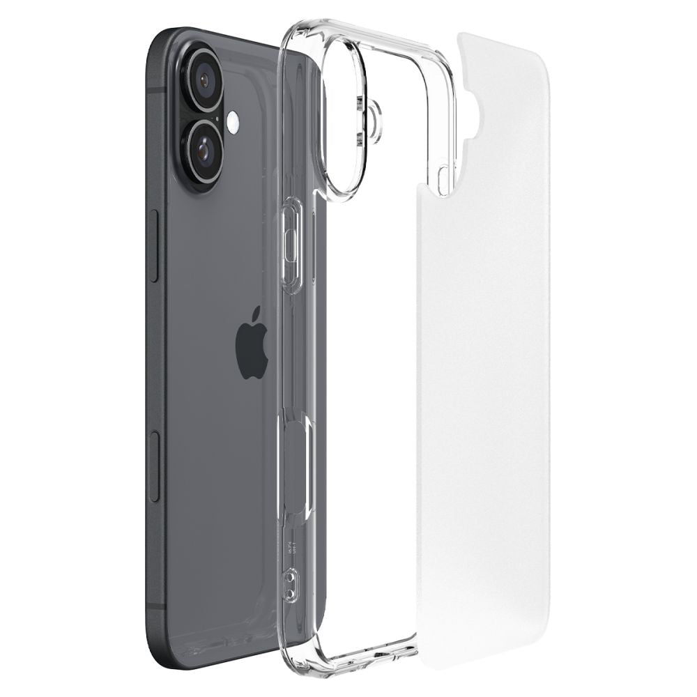 Spigen iPhone 16 Ultra Hybrid Σκληρή Θήκη με Πλαίσιο Σιλικόνης - Frost Clear