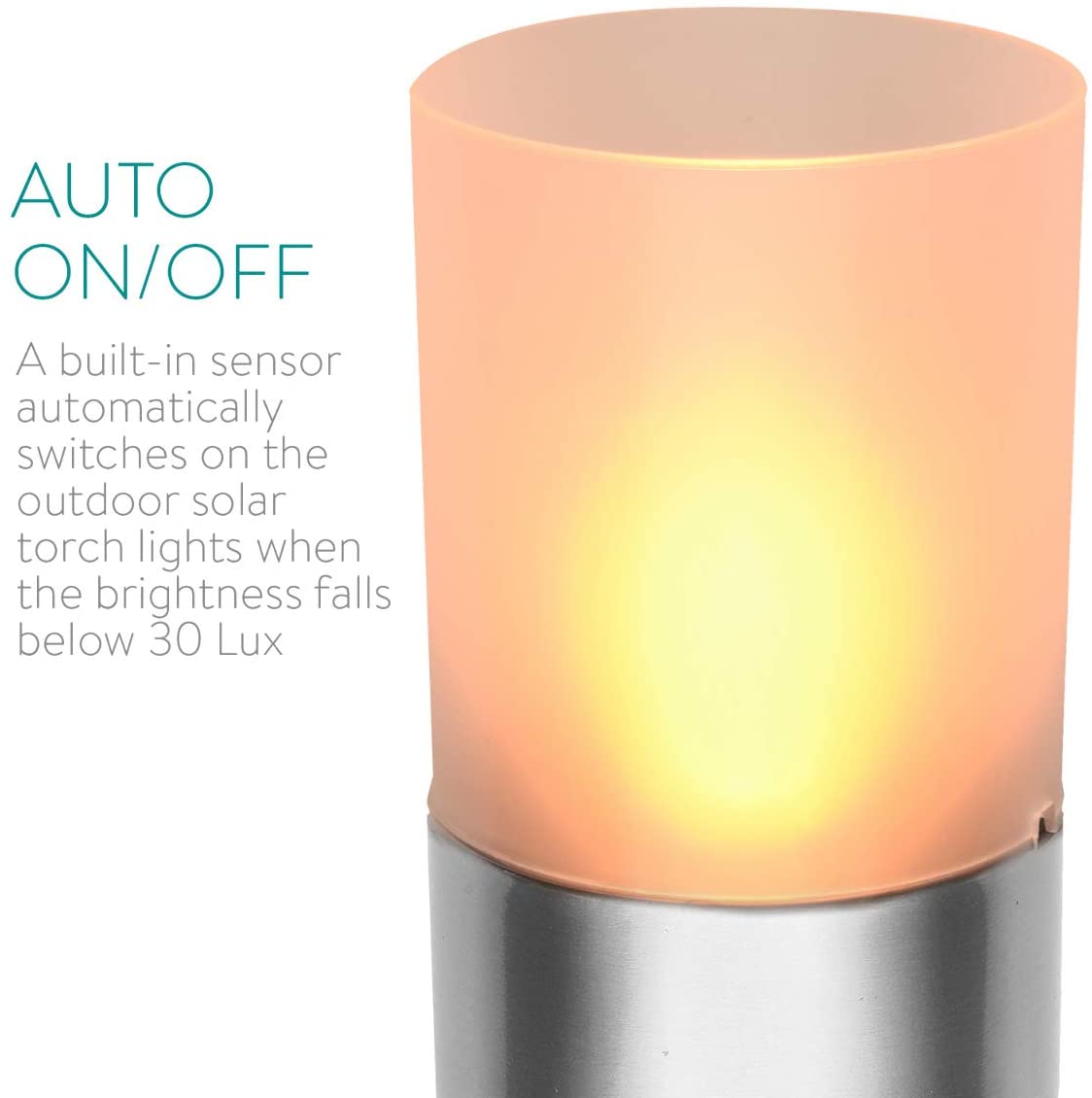 Navaris Outdoor Solar Torch Lights Διακοσμητικά Φώτα Κήπου - 47539.02