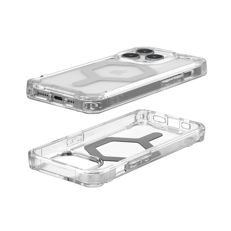 UAG iPhone 15 Pro Plyo Series Θήκη Υψηλής Προστασίας με MagSafe - Ice / Silver - Διάφανη
