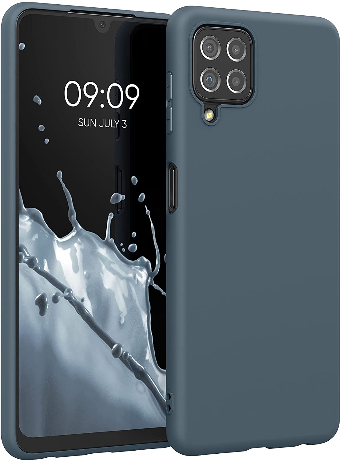 KW Samsung Galaxy A22 4G Θήκη Σιλικόνης TPU - Slate Grey - 55493.202