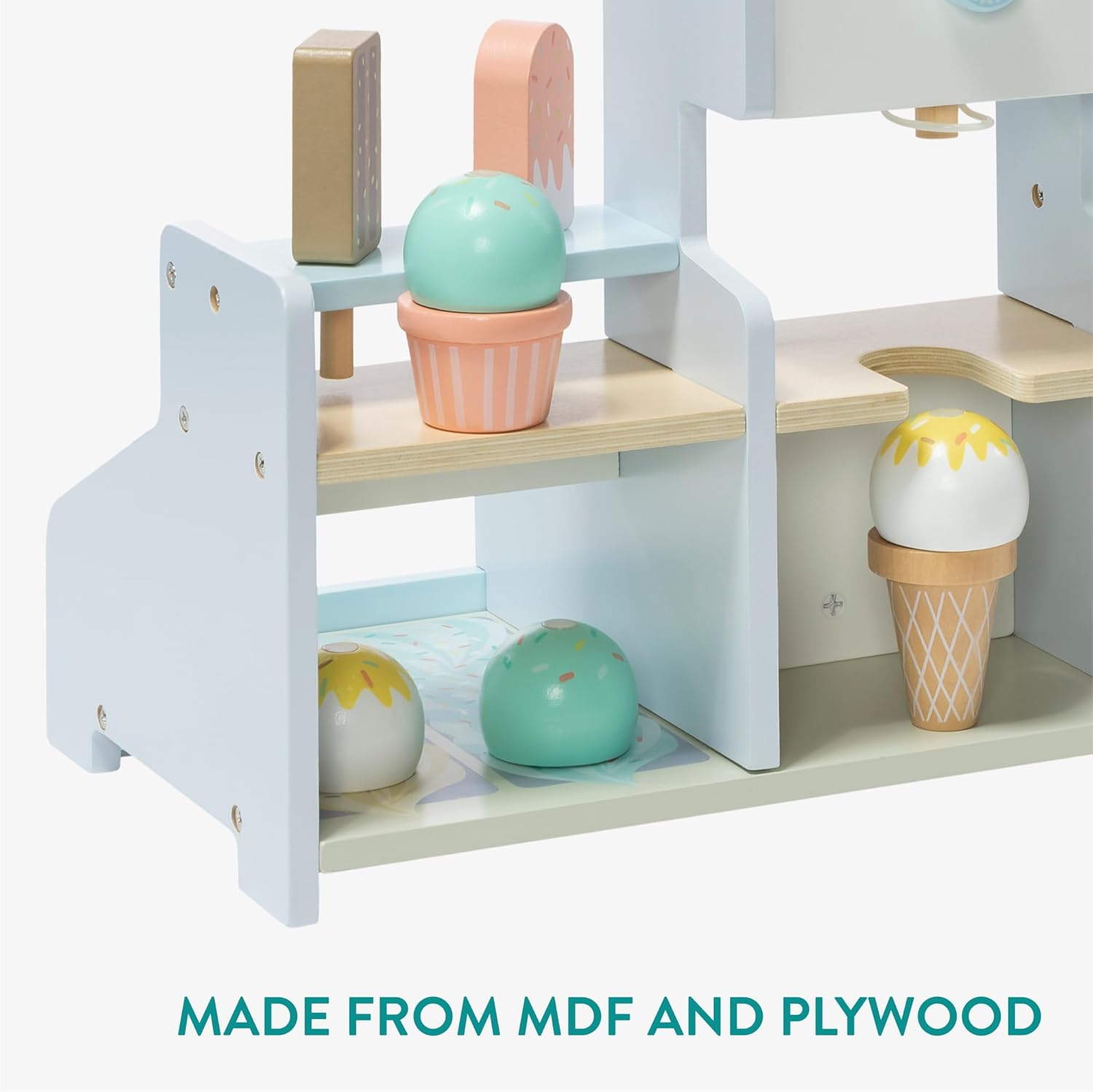 Navaris Ξύλινο Παιχνίδι Παγωτατζίδικo - Multicolor