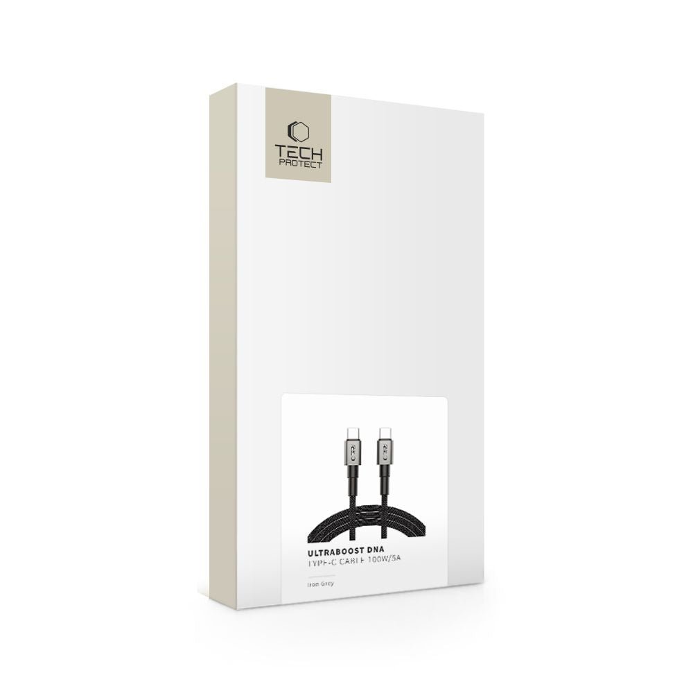 Tech - Protect UltraBoost DNA PD100W 5A - Καλώδιο Δεδομένων και Φόρτισης Type - C to Type - C - 2m - Iron Grey