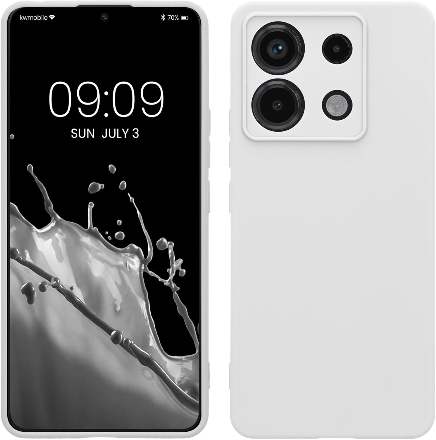 KW Xiaomi Redmi Note 13 Pro 5G / Poco X6 5G Θήκη Σιλικόνης TPU - Matte White