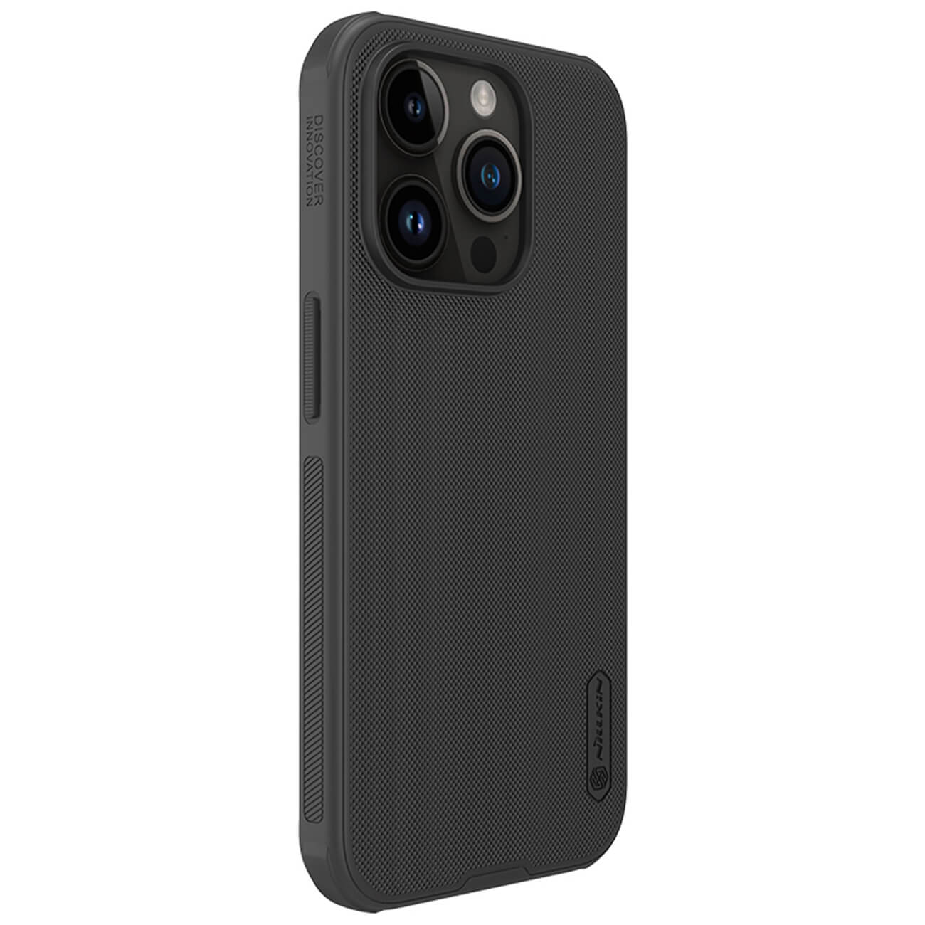 Nillkin iPhone 15 Pro Super Frosted Shield Pro Σκληρή Θήκη με Πλαίσιο Σιλικόνης - Black