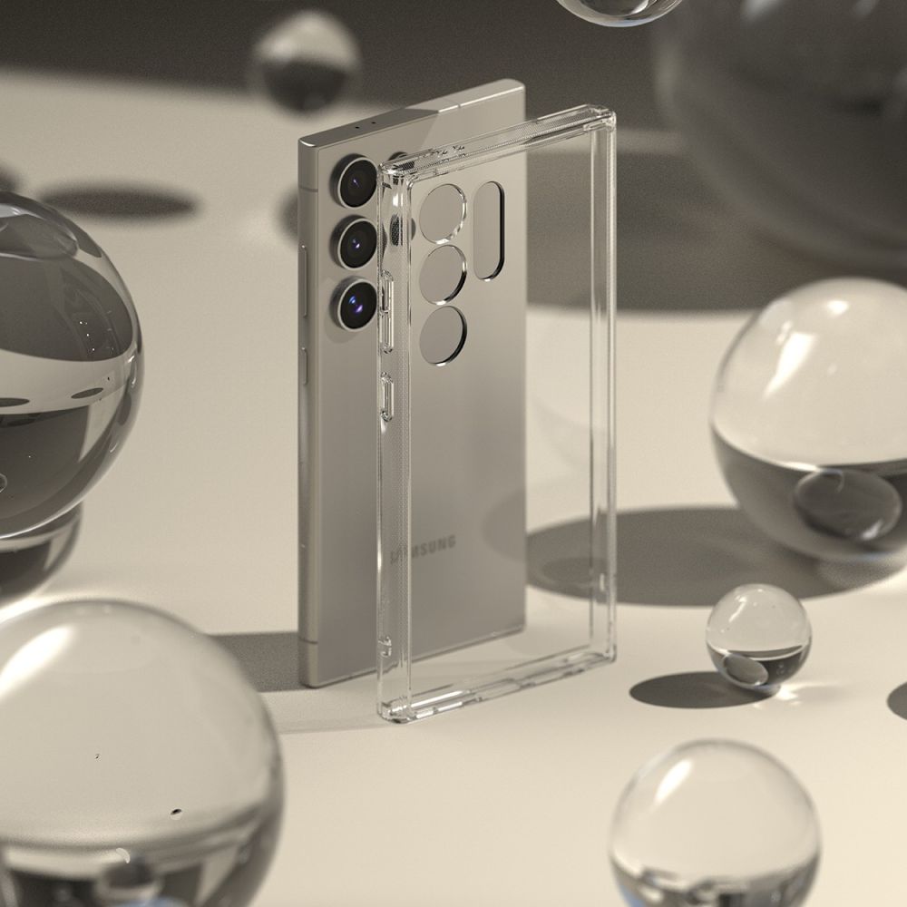 Ringke Samsung Galaxy S24 Ultra Fusion Σκληρή Θήκη με Πλαίσιο Σιλικόνης - Διάφανη
