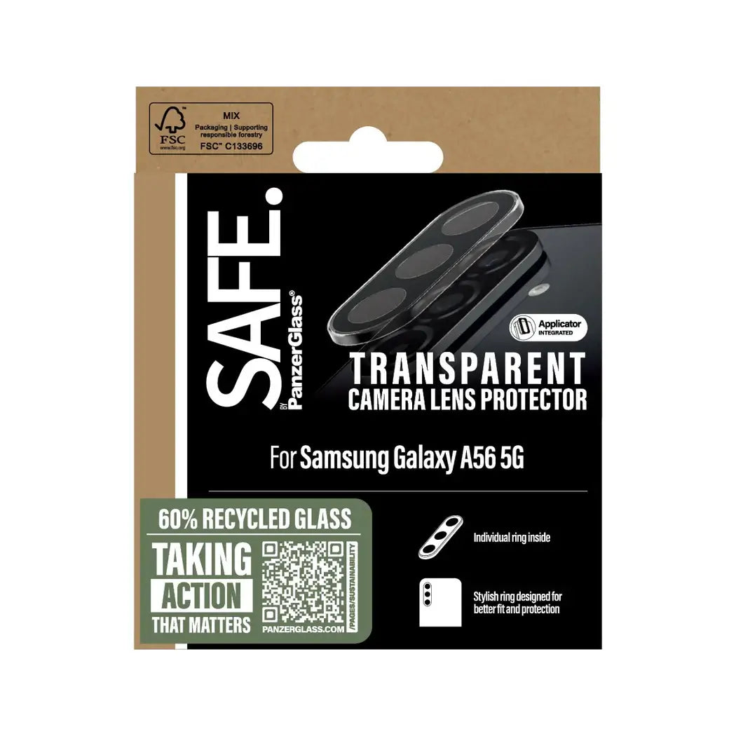 Safe by PanzerGlass Samsung Galaxy A56 5G Camera Lens Protector Αντιχαρακτικό Γυαλί για την Κάμερα - Διάφανο