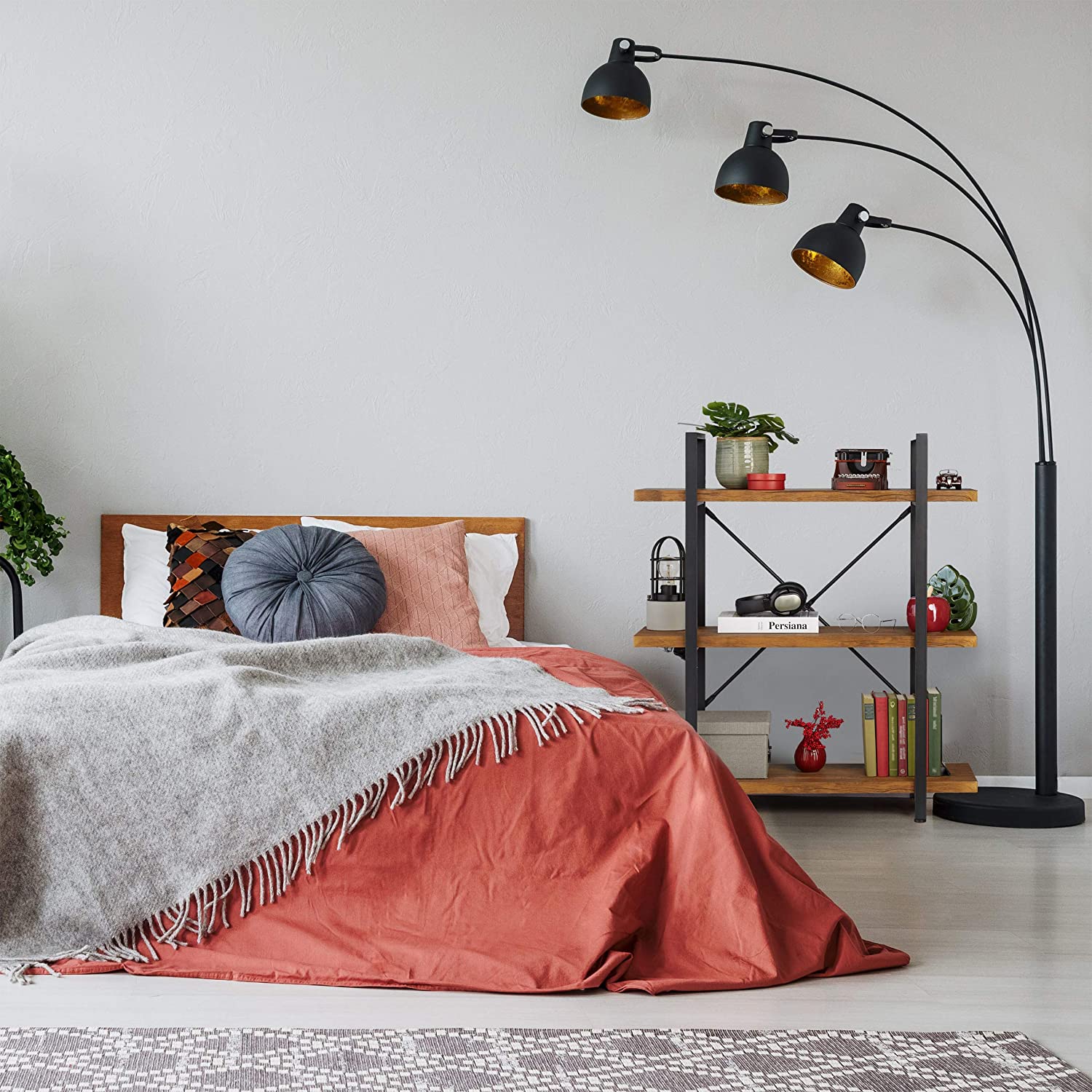 Relaxdays Διακοσμητικό Ράφι με 3 Διαμερίσματα - 90 x 33,5 x 102 cm - Natural - 4052025354169