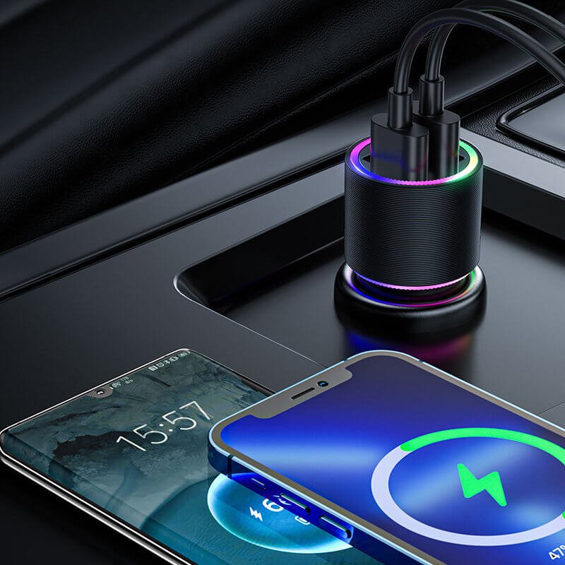 Joyroom JR - CL10 Car Charger Φορτιστής Κινητών στο Αυτοκίνητο με 2 Θύρες USB 24W - Black