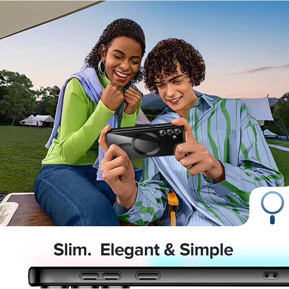 Techsuit Samsung Galaxy S25 Plus - Luxury Crystal MagSafe - Θήκη Σιλικόνης - Black