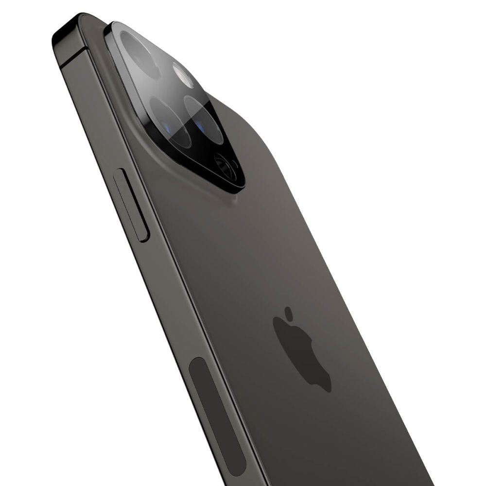 Spigen iPhone 14 Pro / 14 Pro Max / 15 Pro / 15 Pro Max / 16 Pro / 16 Pro Max Aparatu Optik.TR Αντιχαρακτικό Γυαλί για την Κάμερα - 2 Τεμάχια - Black