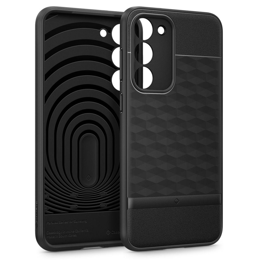 Caseology Samsung Galaxy S23+ Parallax Θήκη Σιλικόνης με Σκληρό Πλαίσιο - Matte Black