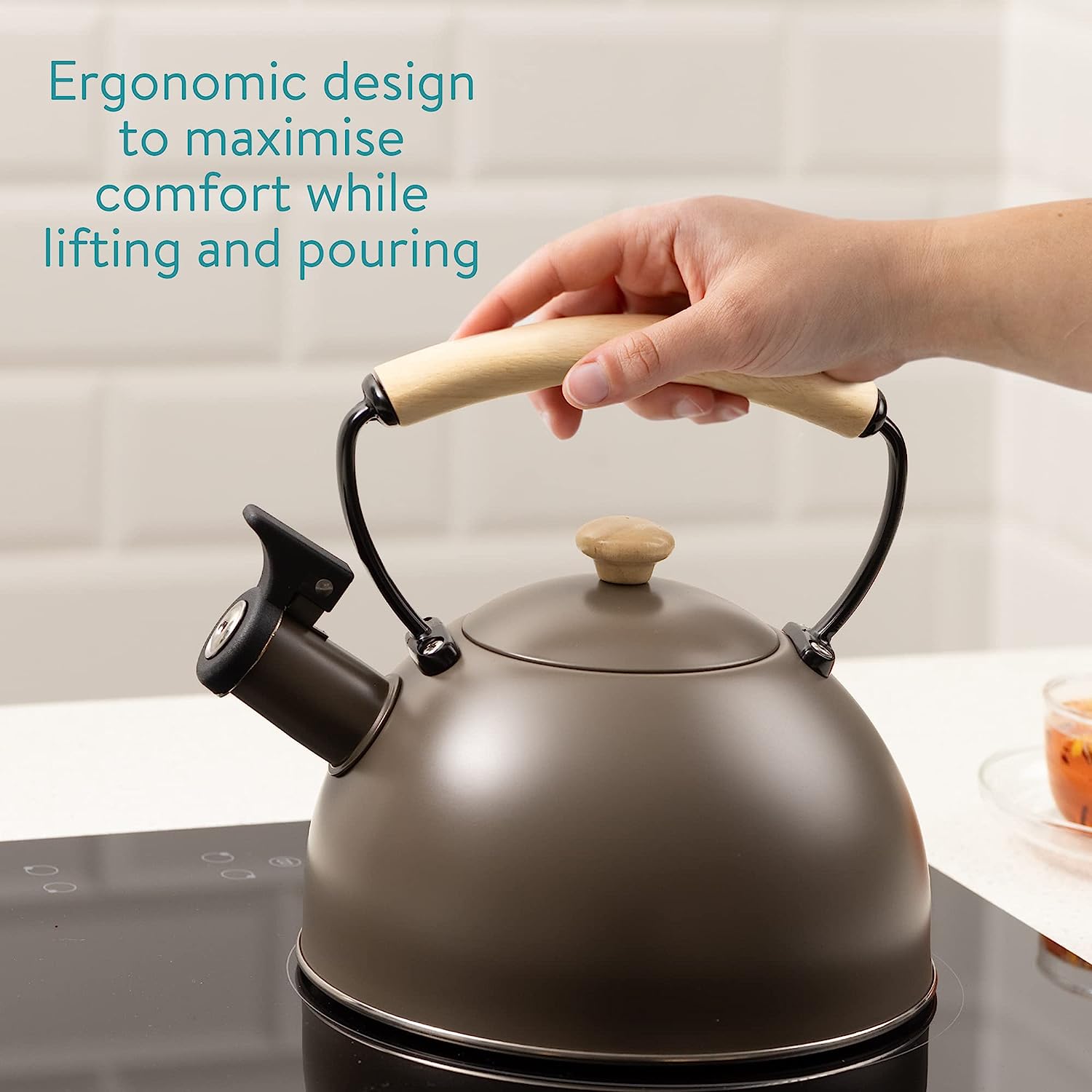 Navaris Βραστήρας από Ανοξείδωτο Ατσάλι - 2.3 L - Bronze - 54009.03