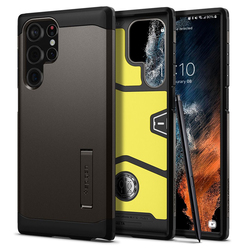 Spigen Samsung Galaxy S22 Ultra Tough Armor Σκληρή Θήκη - Gunmetal