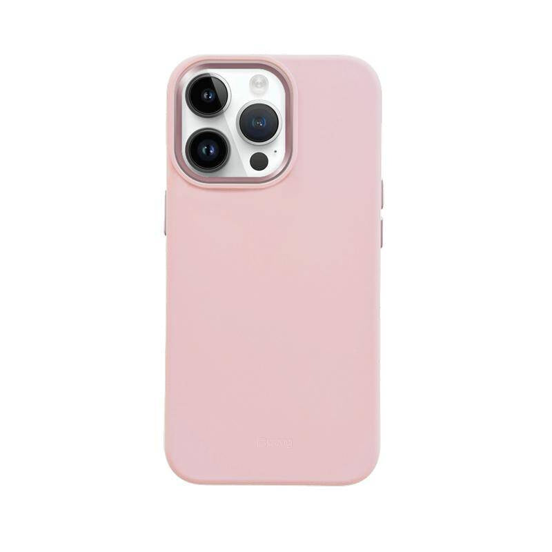 Crong iPhone 15 Pro Color Cover Lux Magnetic - Θήκη Σιλικόνης με MagSafe - Pink