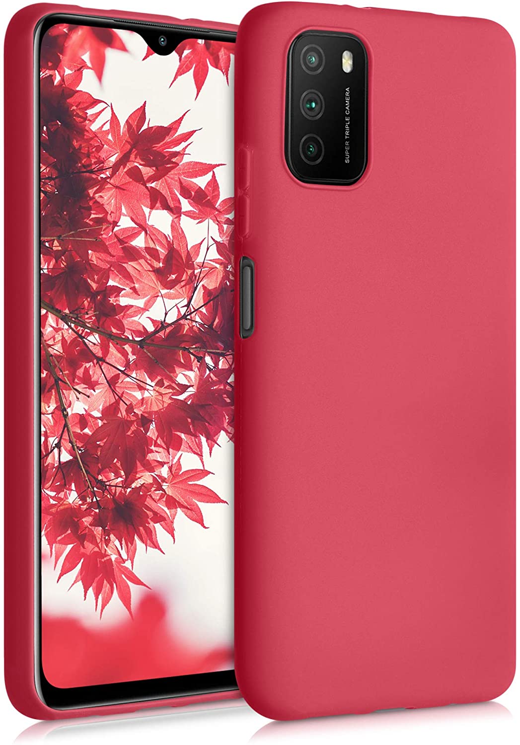 KW Xiaomi Poco M3 Θήκη Σιλικόνης TPU - Rococco Red - 53971.208