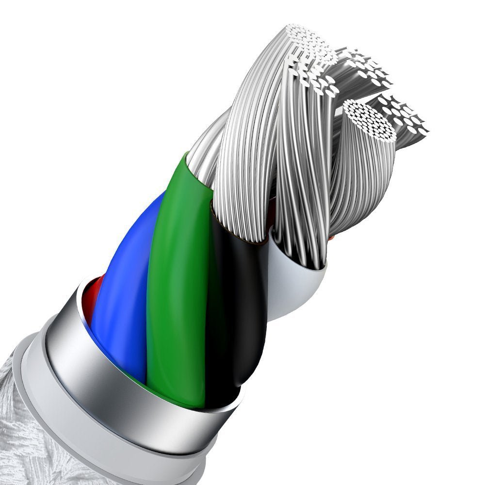Baseus Cafule Series Metal Data PD 20W - Καλώδιο Δεδομένων και Φόρτισης Type - C to Lightning 1M - White - CATLJK - A02